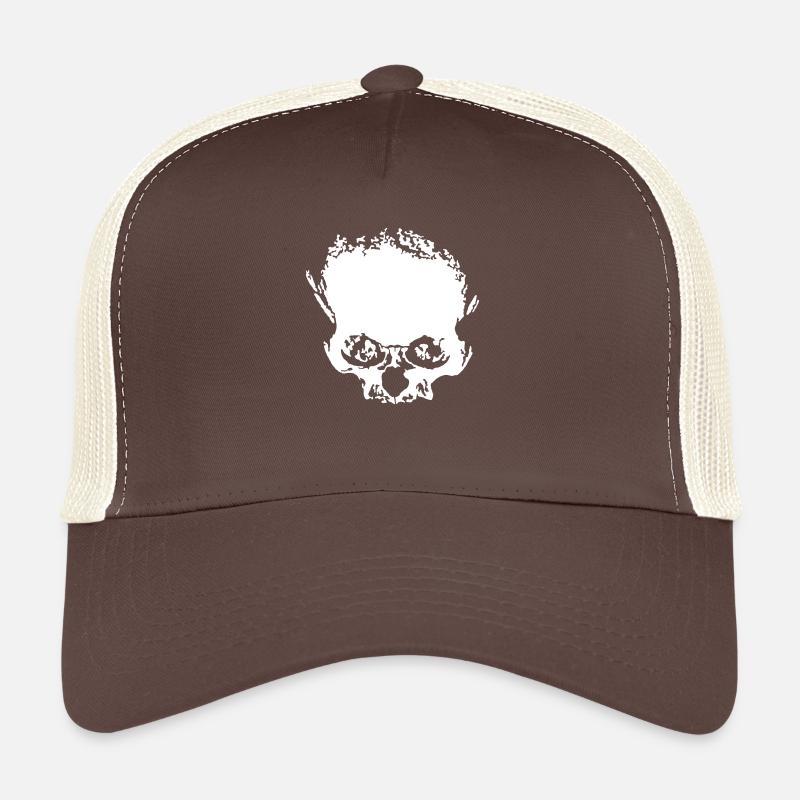 Totenkopf - Trucker Cap - Braun/Beige