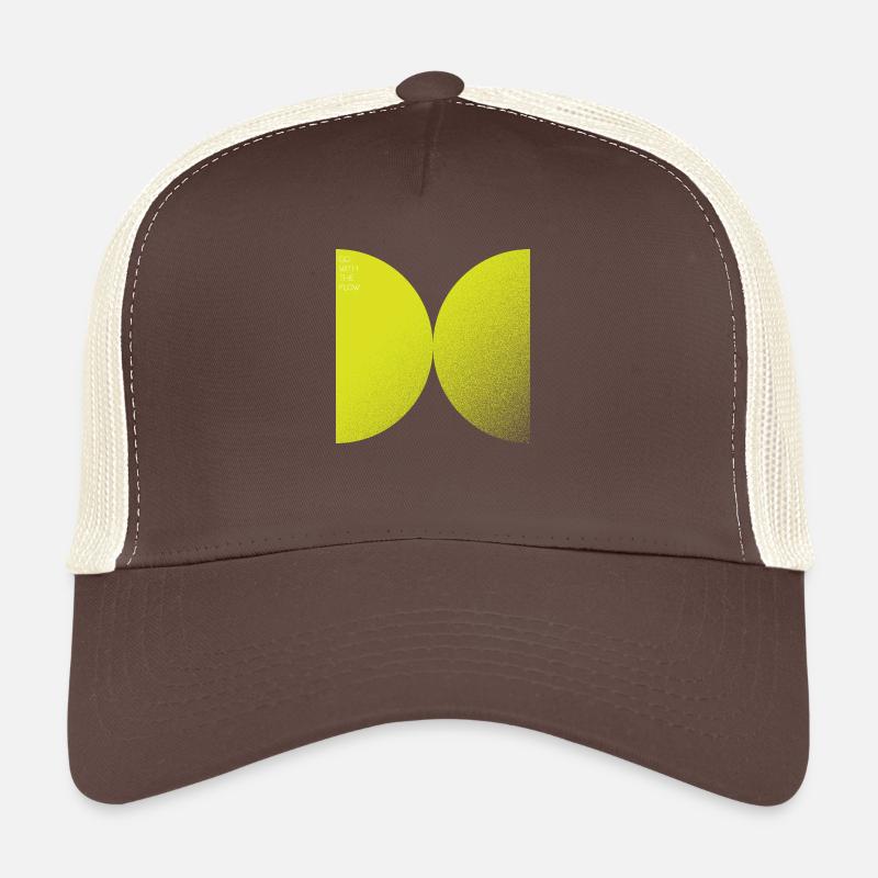 Jaune - Casquette trucker  - marron/beige