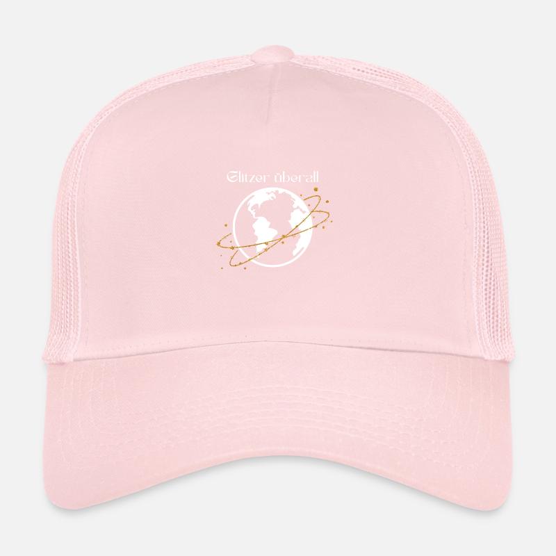 Glitter Everywhere - Conception de chemise globe scintillante Casquette trucker 
