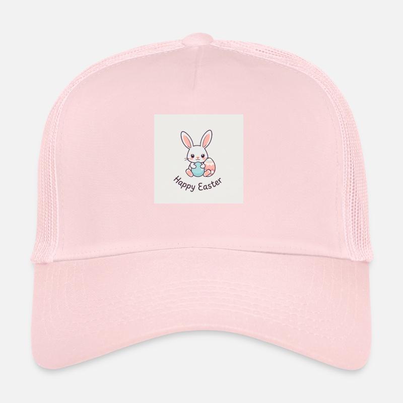 Fröhlicher Hase, bunte Eier Trucker Cap