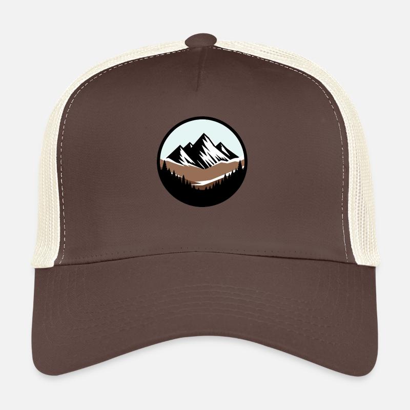 The mountain is calling - Trucker Cap - brown/beige