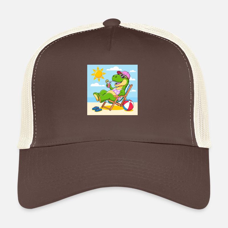 Rex on the beach - Trucker Cap - brown/beige