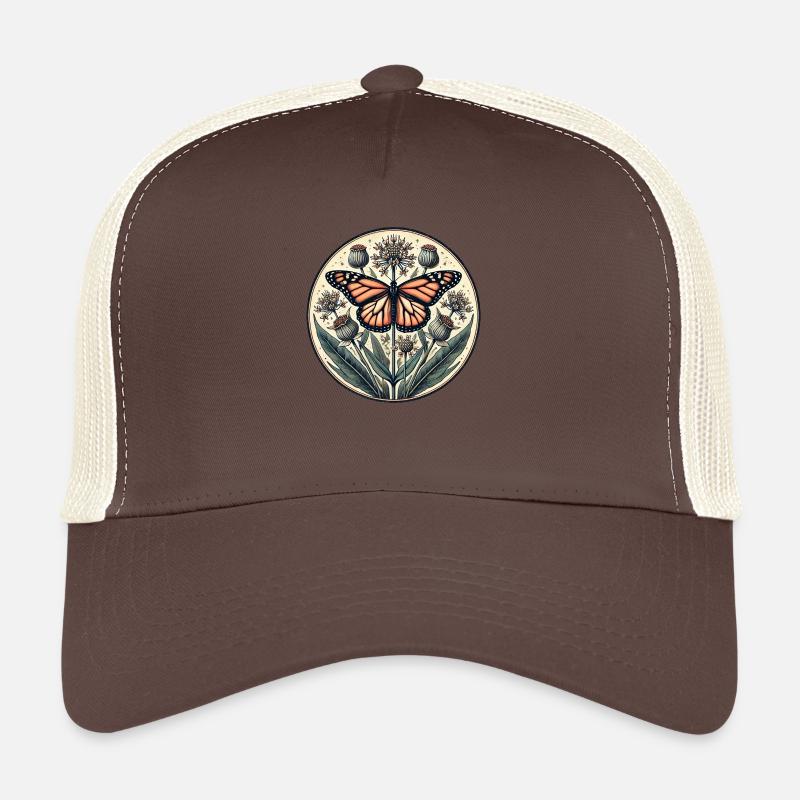 Papillon monarque vintage Casquette trucker 