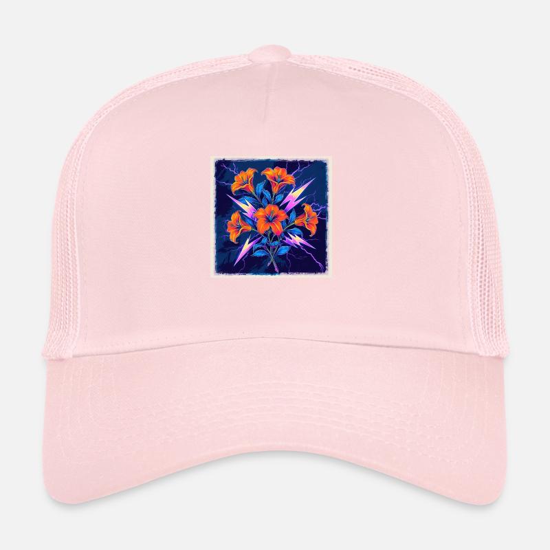 Fleur Casquette trucker 