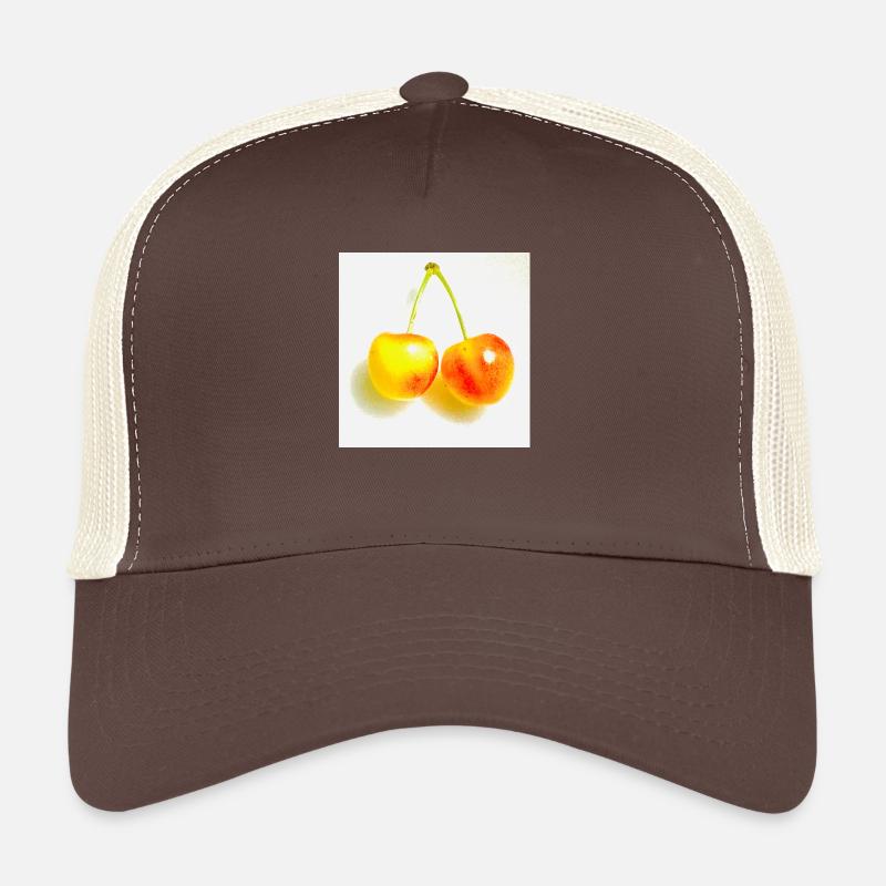 Cherry - Trucker Cap - brown/beige