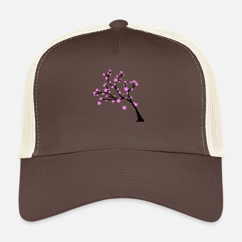 blossom tree - Trucker Cap - Braun/Beige