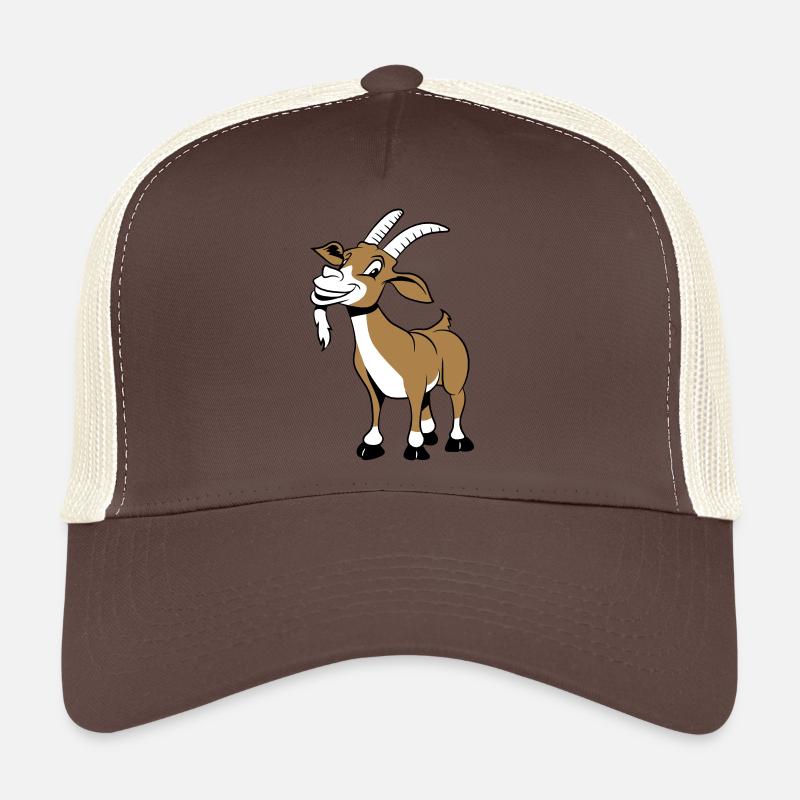 La chèvre rit gentiment Casquette trucker 