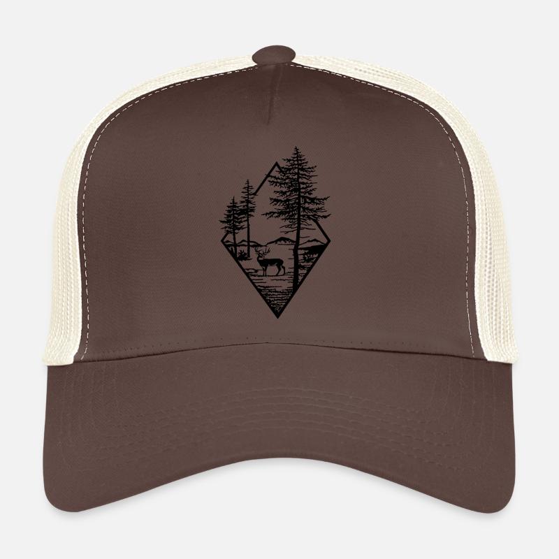 Hirsch Natur im Wald Trucker Cap