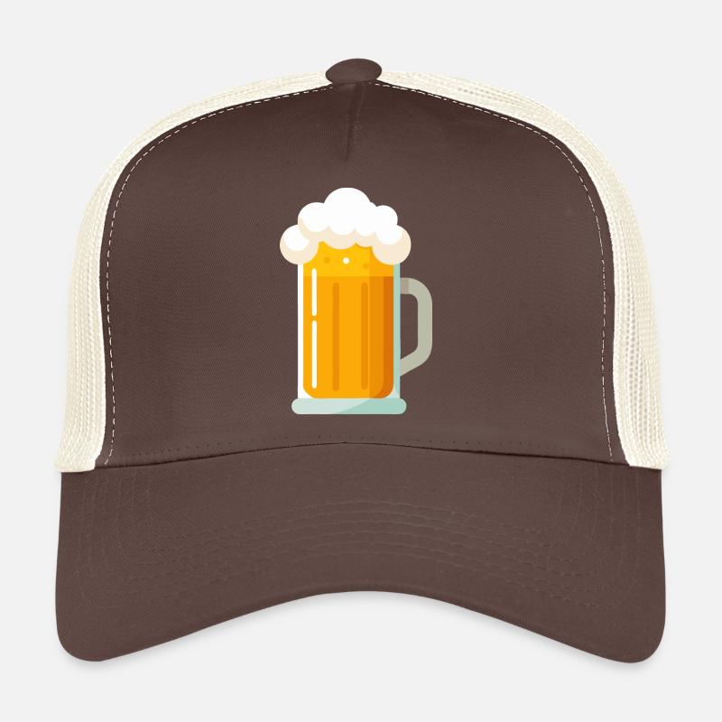 Chope à bière - illustrée Casquette trucker 