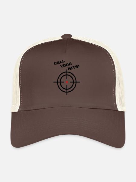 CALL YOUR HITS! - Trucker Cap - Braun/Beige