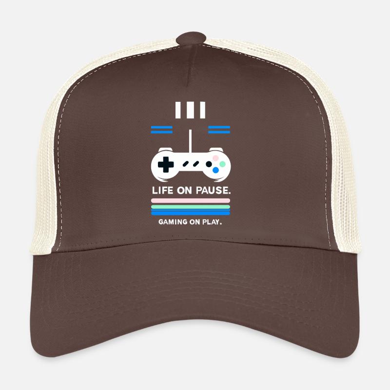Gaming on Play - Trucker Cap - Braun/Beige