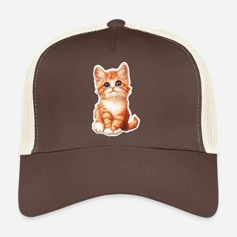 Chaton mignon Casquette trucker 