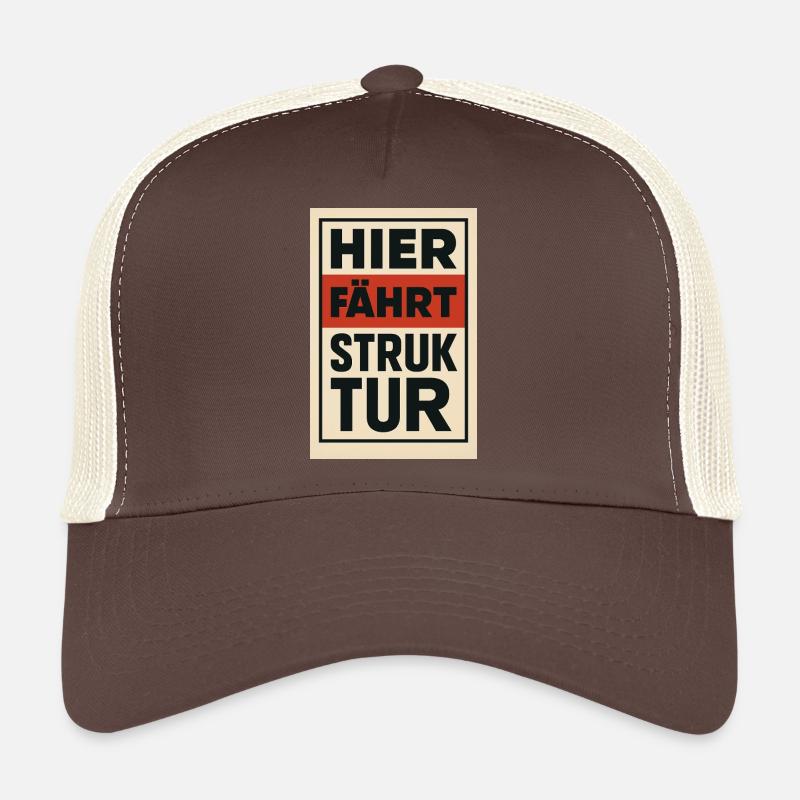 Affiche Here Drives Structure des années 1930 Casquette trucker 