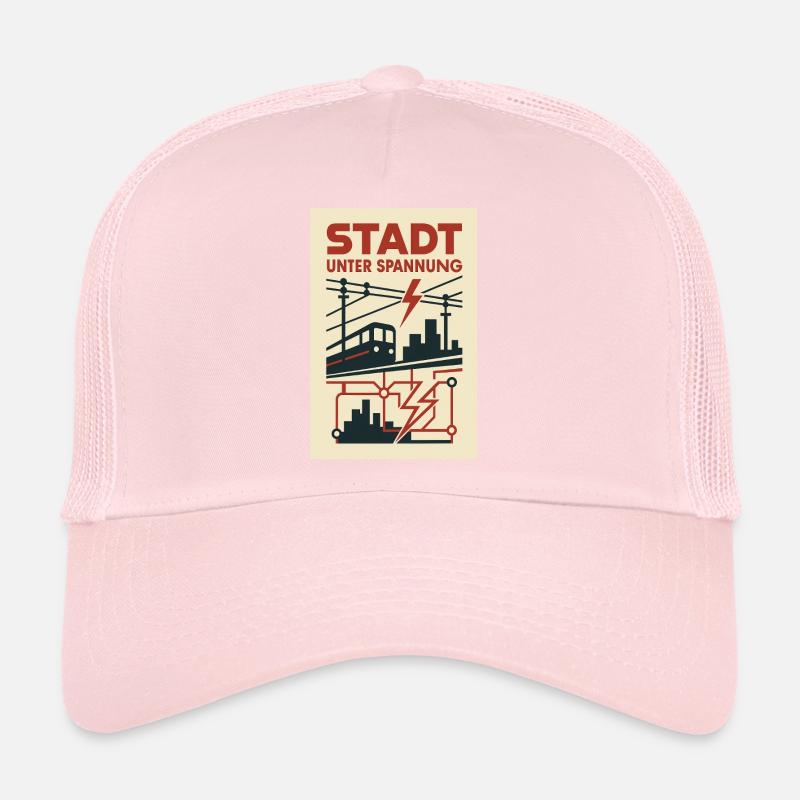 City Under Voltage Subway Lightning Current Metropolis Trucker Cap