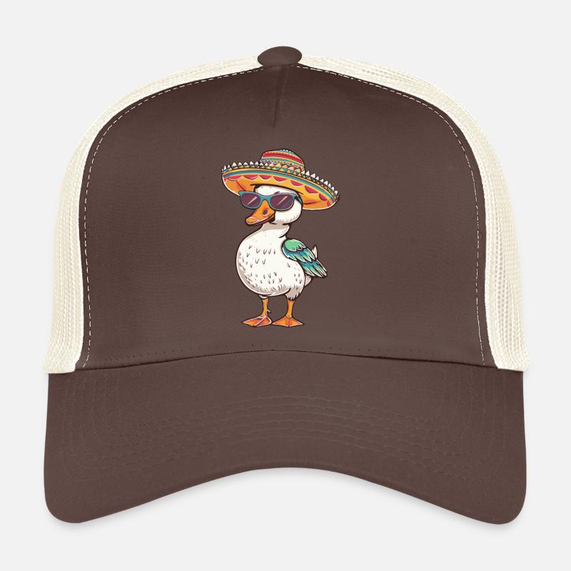 Goose Comic Funny Sombrero Trucker Cap
