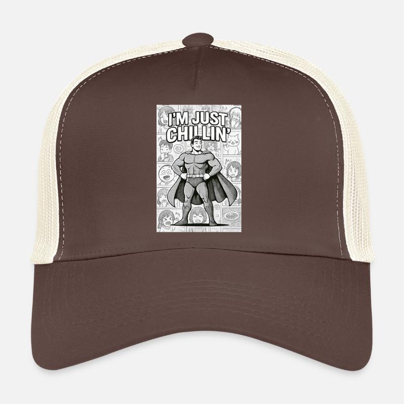 "Manga Hero: Just Chillin'" Trucker Cap