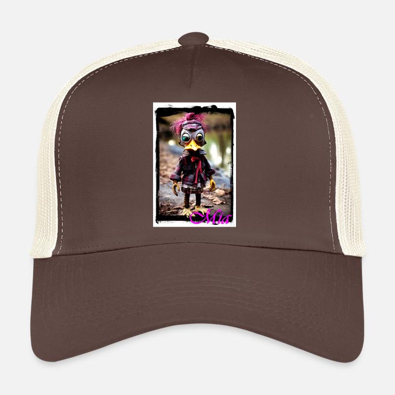 Eingängiges Steampunk-Maskottchen Mädchen Street Trucker Cap