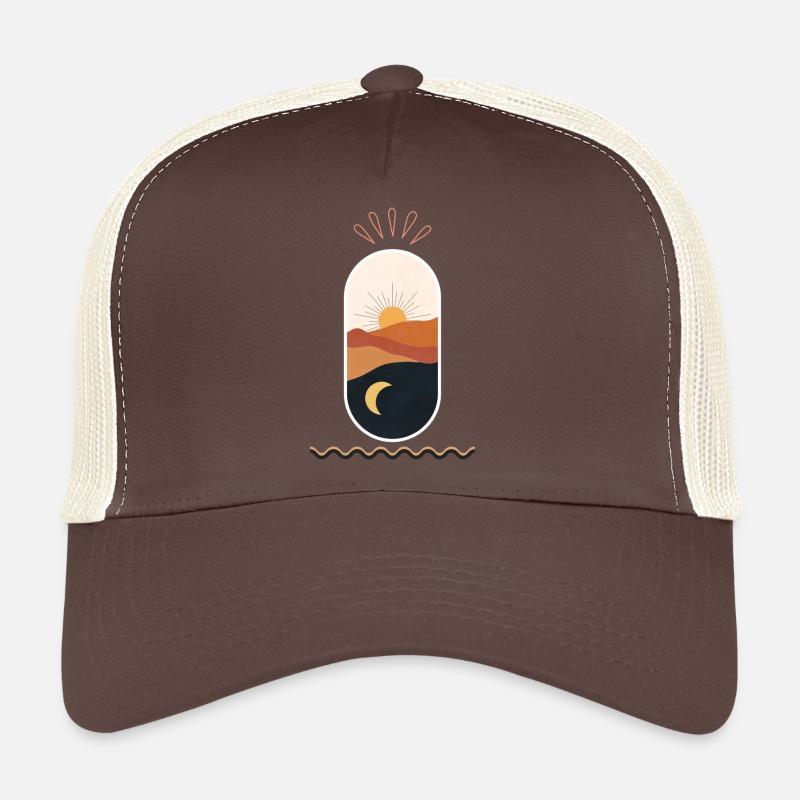 Desert Sun Moon Nights - Trucker Cap - brown/beige