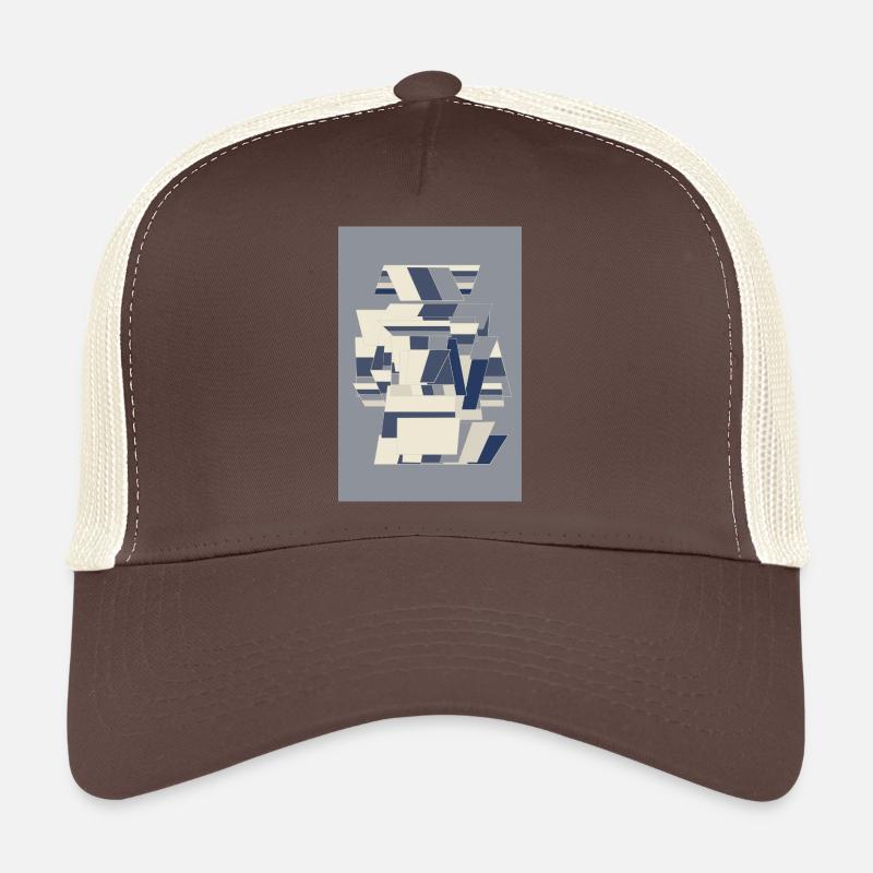 Blue Robot Warrior Trucker Cap