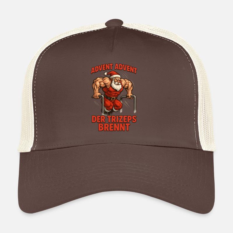 Advent Advent der Trizeps brennt Gym Trucker Cap