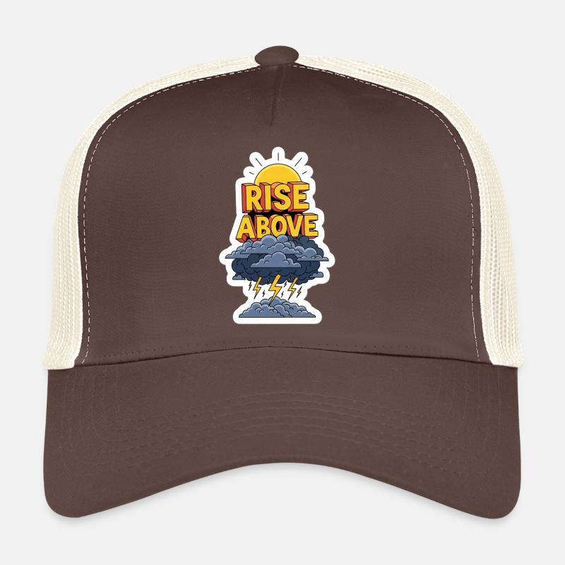 Rise Above Storm Sky - Trucker Cap - brown/beige