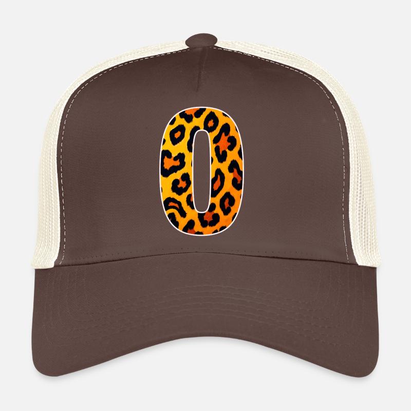 Leopard_Buchstabenmuster_-_O Trucker Cap