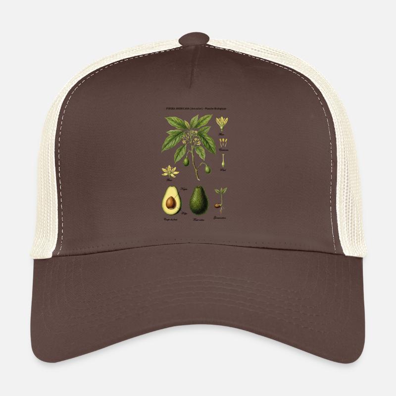 Botanical Board Avocado Tree Naturstudie Trucker Cap
