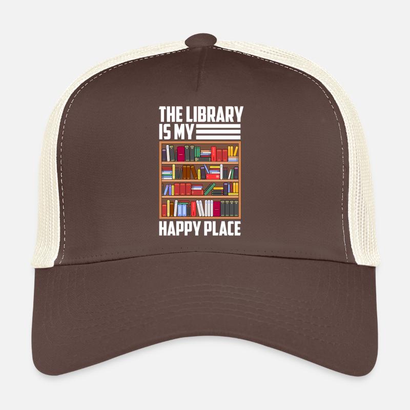 Lecture de livres Bibliothécaire Lectrice Casquette trucker 