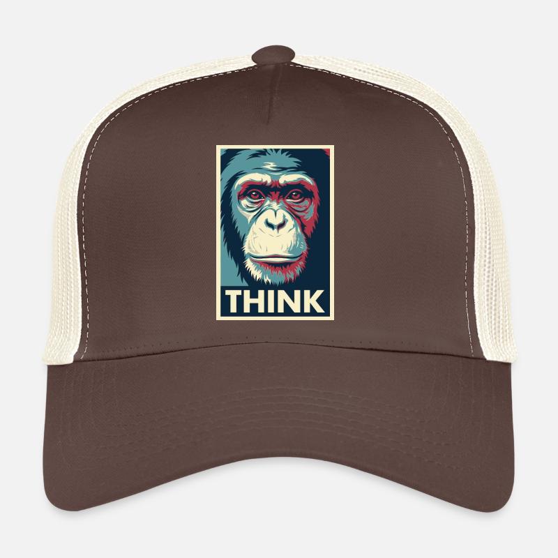 Affiche pop art Monkey Thinking Casquette trucker 