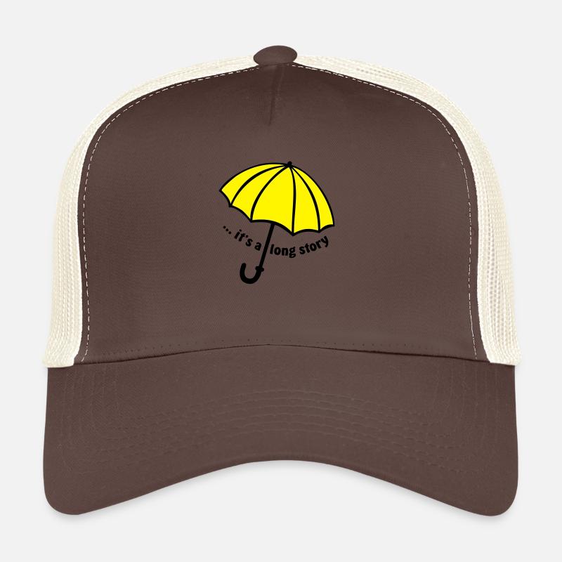 c'est une longue histoire / Umbrella - Casquette trucker  - marron/beige