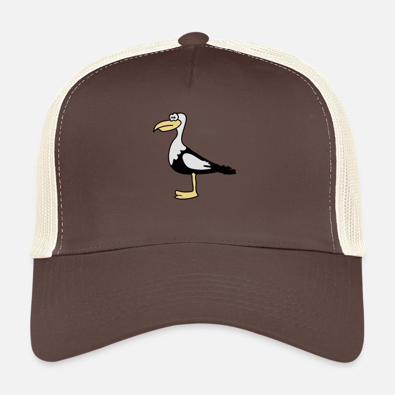 Seagull cute cute animal motifs Trucker Cap