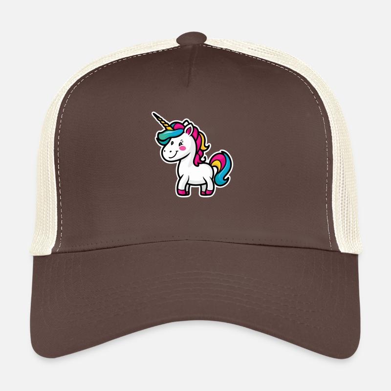 Licorne - Casquette trucker  - marron/beige