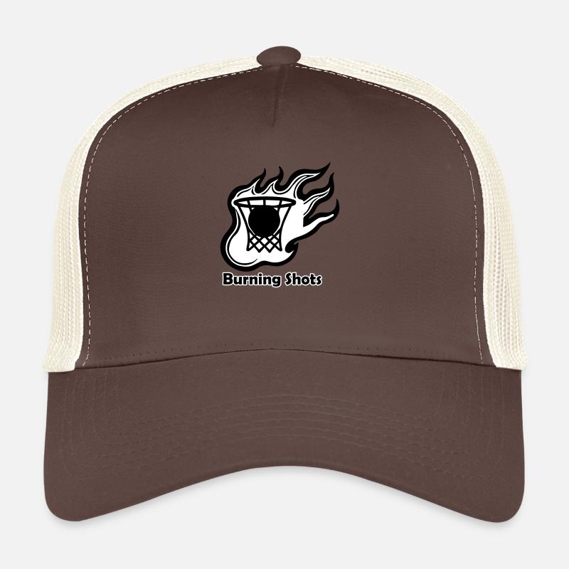 Basketball on fire - Conception de tirs brûlants Casquette trucker 