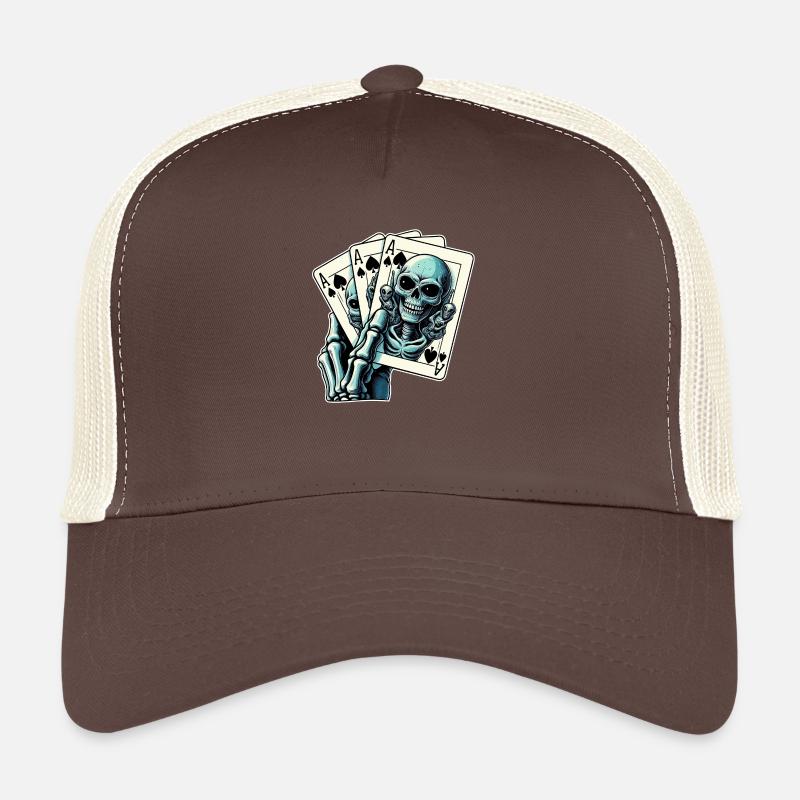 Alien Kartenspiel - Trucker Cap - Braun/Beige