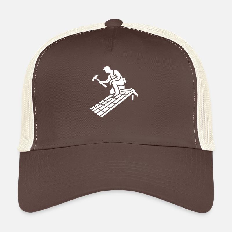 dachdecker - Trucker Cap - Braun/Beige