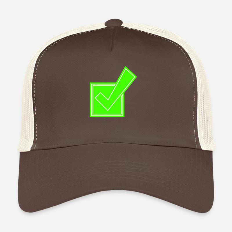 Cochez le symbole Casquette trucker 