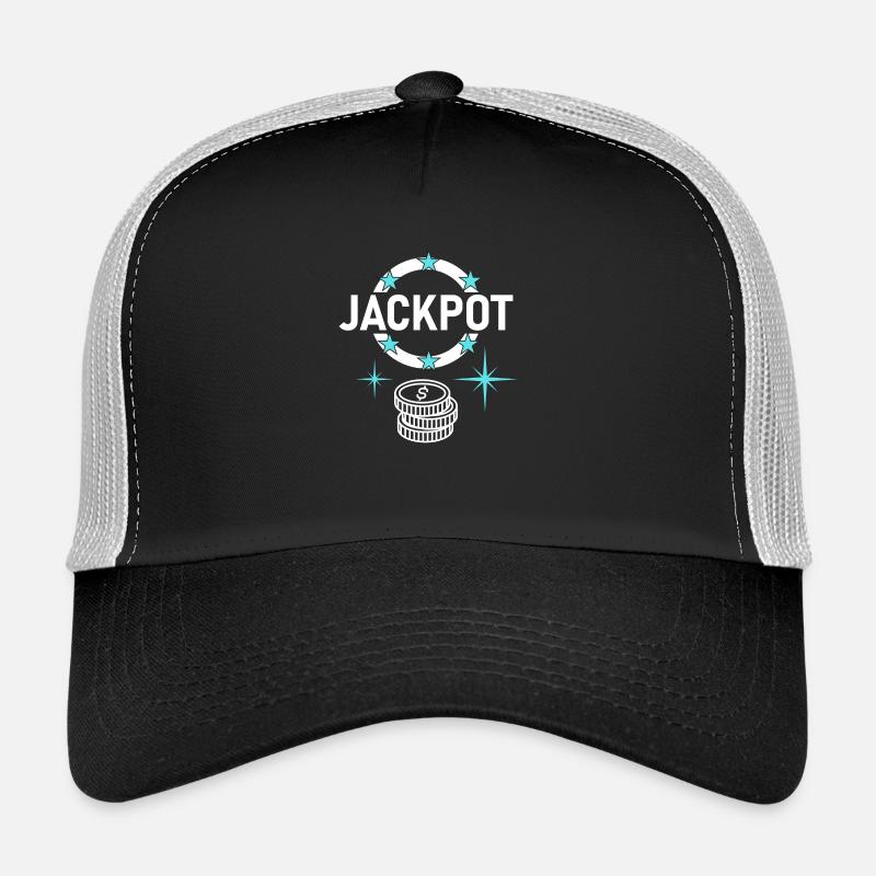 Conception du jackpot avec des pièces de monnaie Casquette trucker 