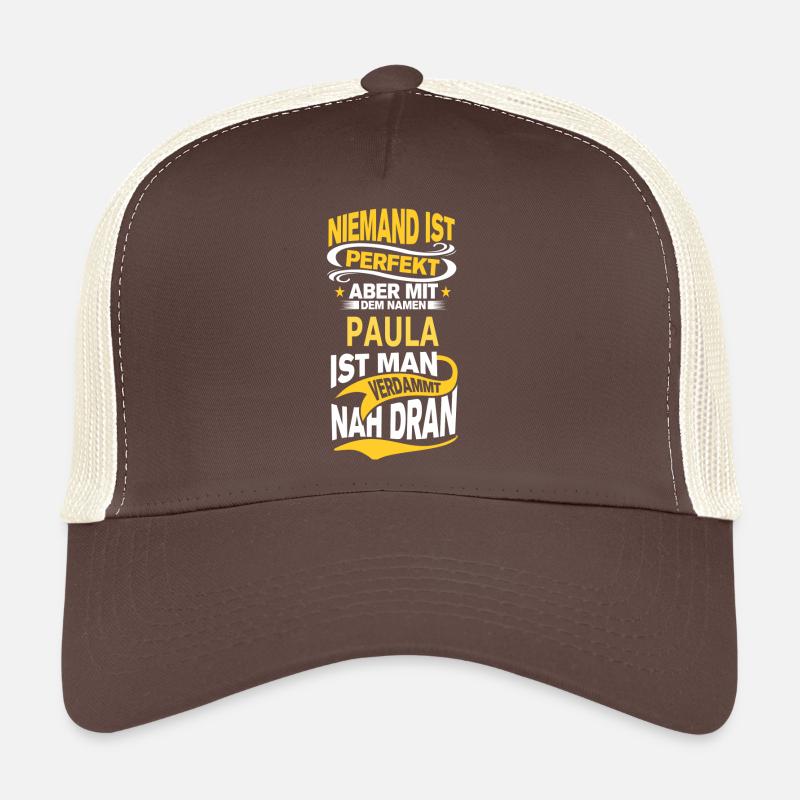 PAULA - Trucker Cap - Braun/Beige