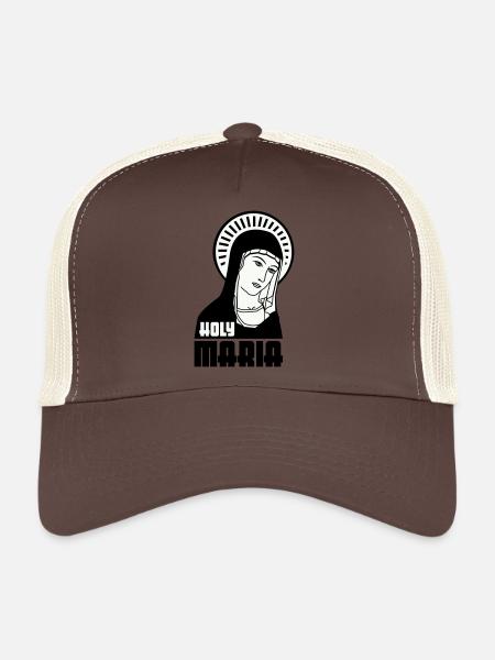 Holy Mary - Trucker Cap - brown/beige - Front