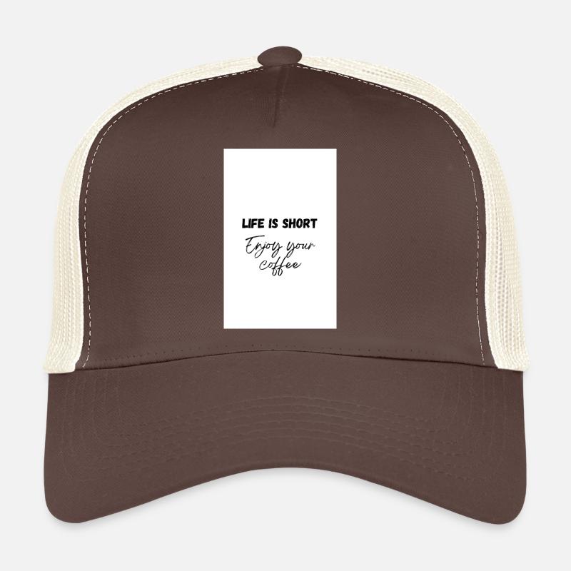 Coffee Design - Trucker Cap - brown/beige