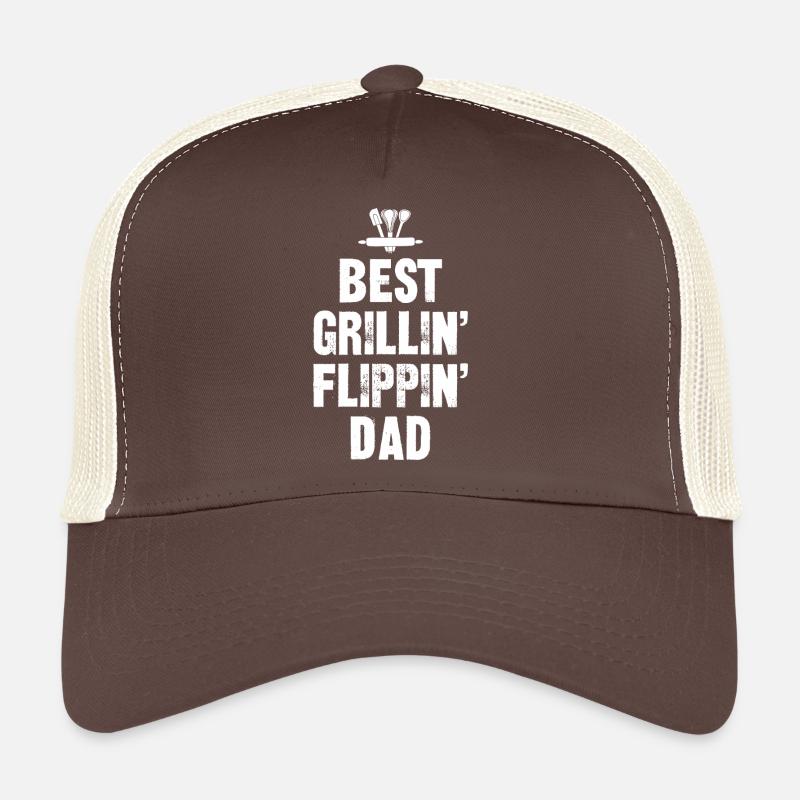 Meilleur Grillin Flippin Dad- Grill Master Tshirt Casquette trucker 