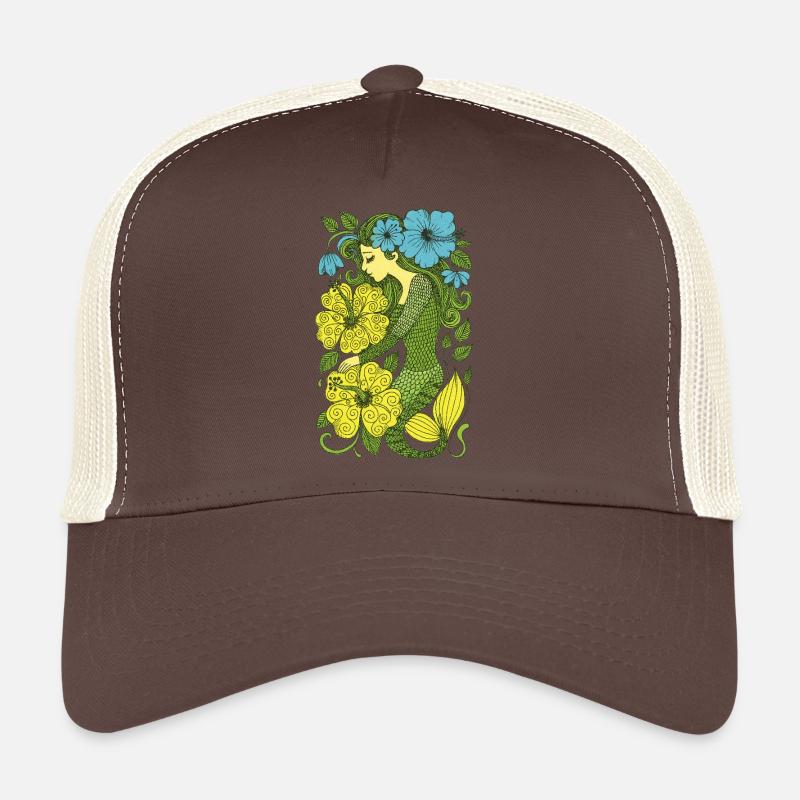 Sirène rétro Vintage Ocean Vibes Casquette trucker 