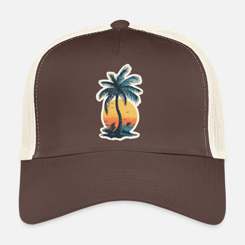Palm tree Trucker Cap