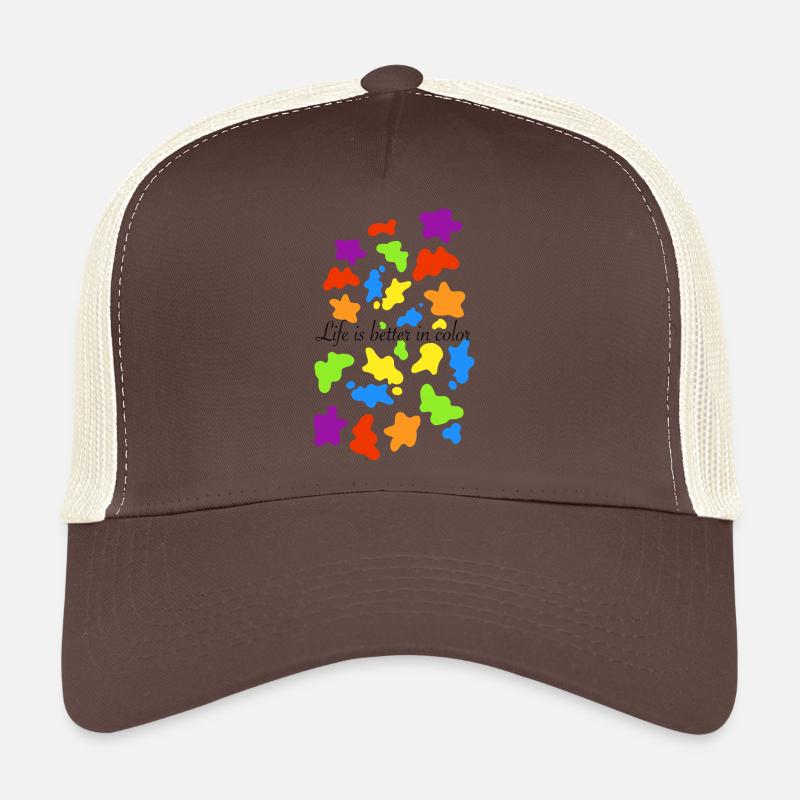 Bunte Farbkleckse Trucker Cap