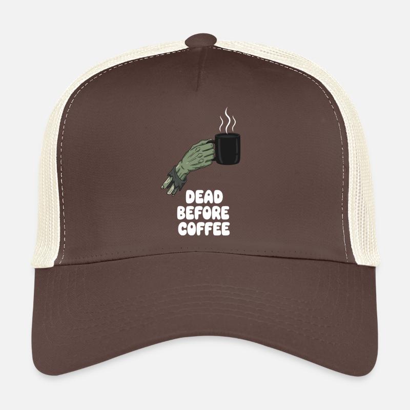Dead from Coffee – Zombie Hand Coffee Trucker Cap