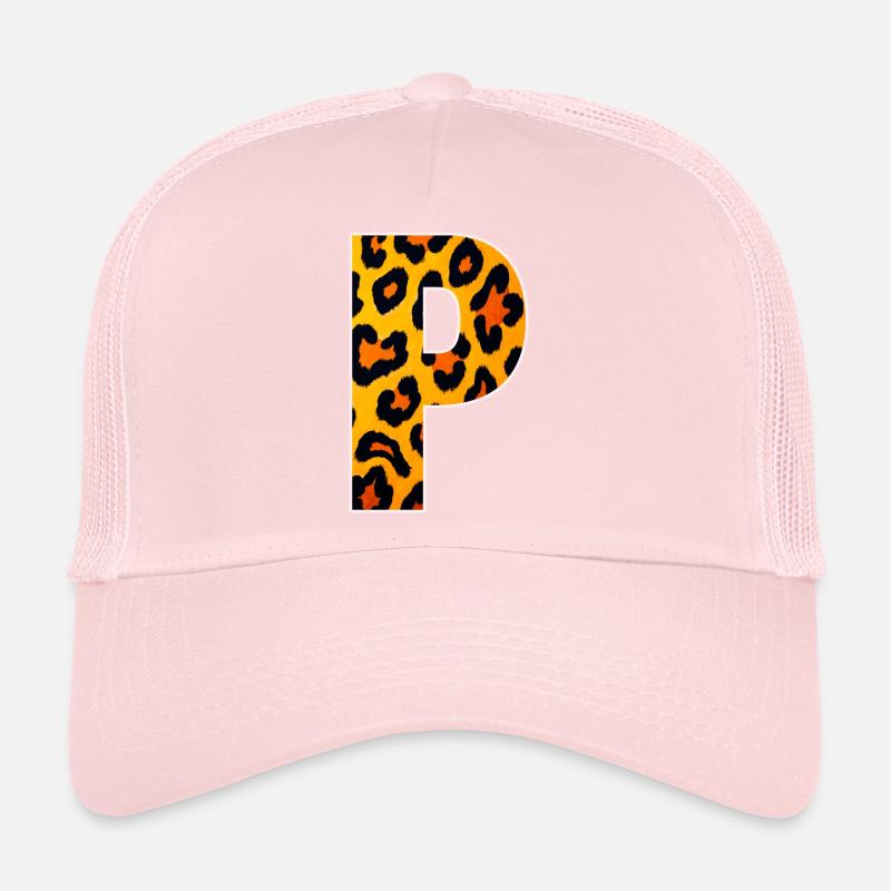 Leopard_Buchstabenmuster_ _P Trucker Cap