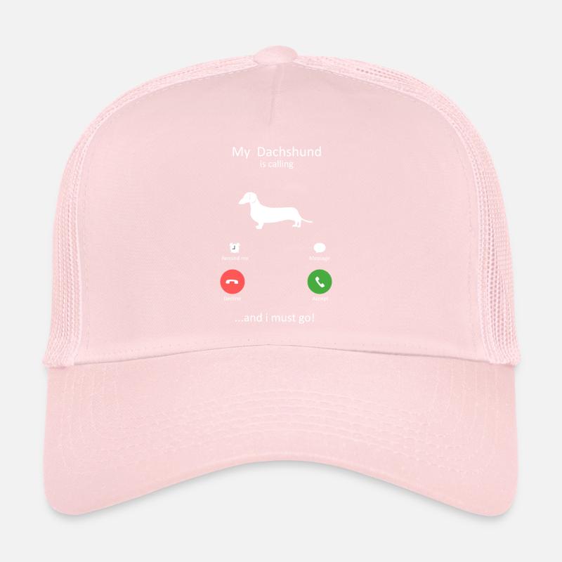 Art de l’interface du téléphone intelligent du chien teckel Casquette trucker 