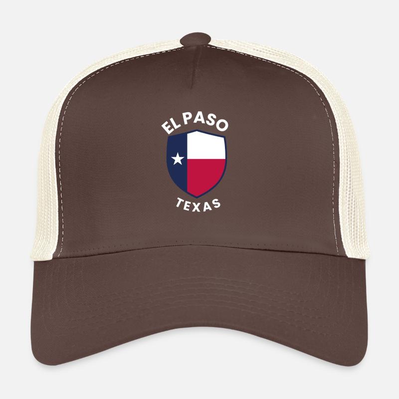 El Paso Texas Shield Flag Trucker Cap