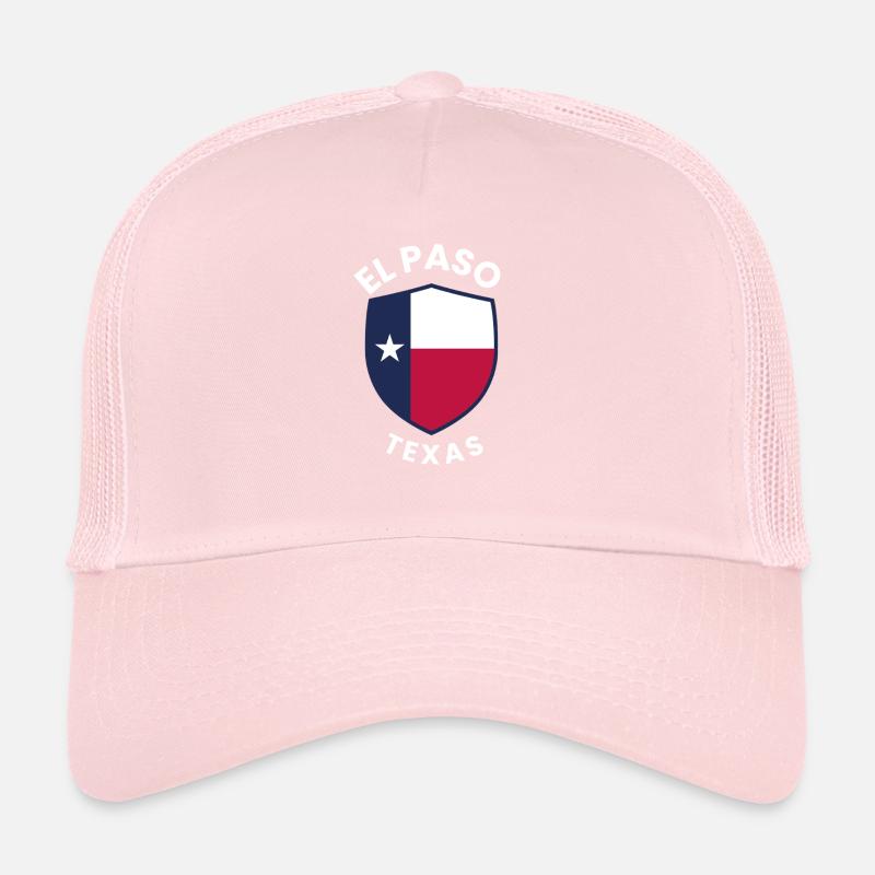 El Paso Texas Shield-Flagge Trucker Cap