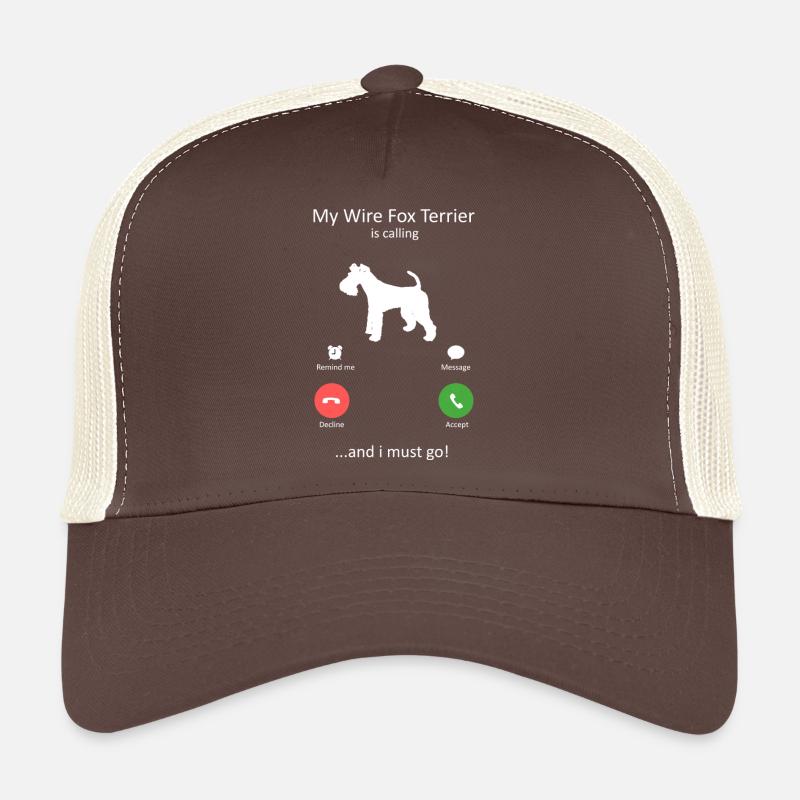 Wire Fox Terrier ruft Hundebesitzer-Design an Trucker Cap